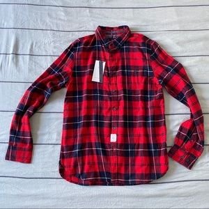 NWT Denim & Flower Plaid Flannel Shirt